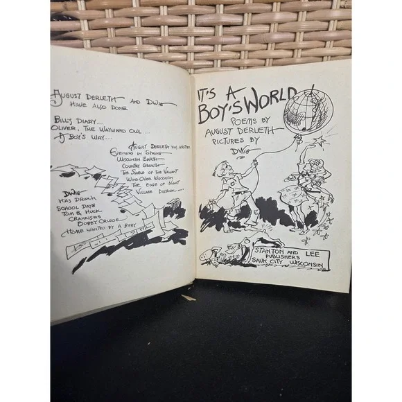 Signed By DWIG, IT'S A BOY'S WORLD, 1948, 1st Hardcover - Picture 4 of 12